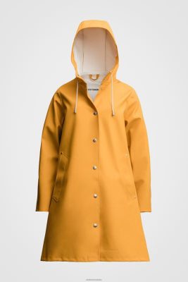 Stutterheim impermeabile mosebacke miele caldo - Stutterheim Raincoats 8V6X6200 donne