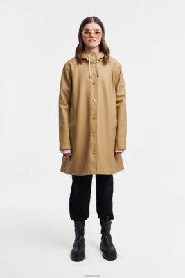 Stutterheim impermeabile mosebacke sabbia - Stutterheim Raincoats 8V6X62 donne