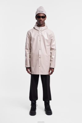 Stutterheim impermeabile opale di Stoccolma sabbia chiara - Stutterheim Raincoats 8V6X6228 uomini