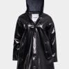 Stutterheim impermeabile opalino mosebacke nero - Stutterheim Raincoats 8V6X670 donne