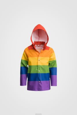 Stutterheim mini impermeabile per bambini arcobaleno - Stutterheim Italia 8V6X6334 bambini